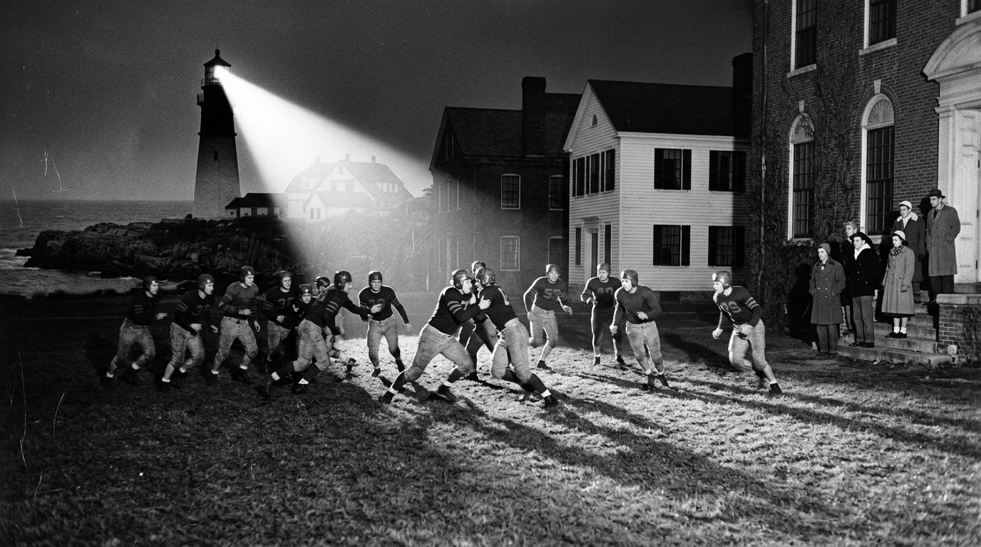 Football on the quad